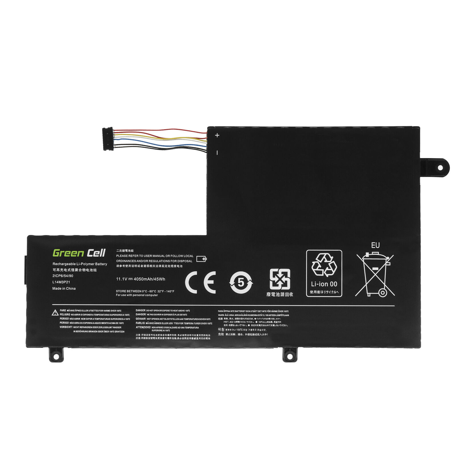 Batteri til L14M3P21 Lenovo Ideapad Flex 4 1470 3 1480 Yoga 500 (kompatibelt)