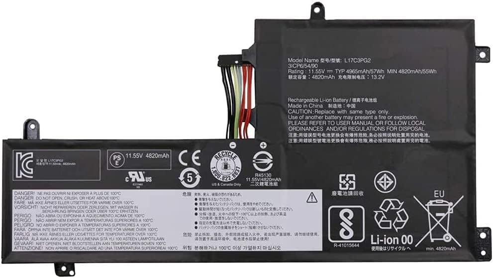 Batteri til 11.4V L17C3PG2 L17C3PG1 Lenovo Legion Y530 Y730 Y740-15IC (kompatibelt)