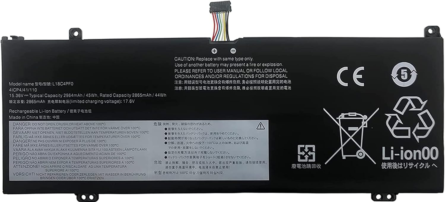 Batteri til L18M4PF0 Lenovo Thinkbook Plus 13 Gen 1 13.3 Inch L1 L1 4PF0 5. B10W67315 5B10S73499 5B10S73500 5B10S73501 (kompatibelt)
