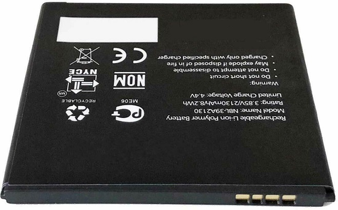 Batteri til 2130mAh 3.85V NBL-39A2130 TP-LINK Neffos Y5 TP802A TP802A-3 Li-ion (kompatibelt) - Klik på billedet for at lukke