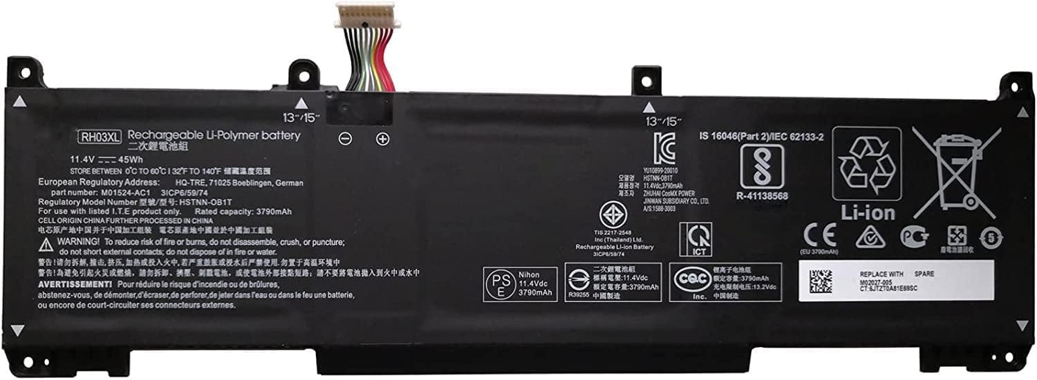 Batteri til RH03XL HP ProBook 430 440 450 630 650 G8 HSTNN-OB1T HSTNN-DB0B (kompatibelt)