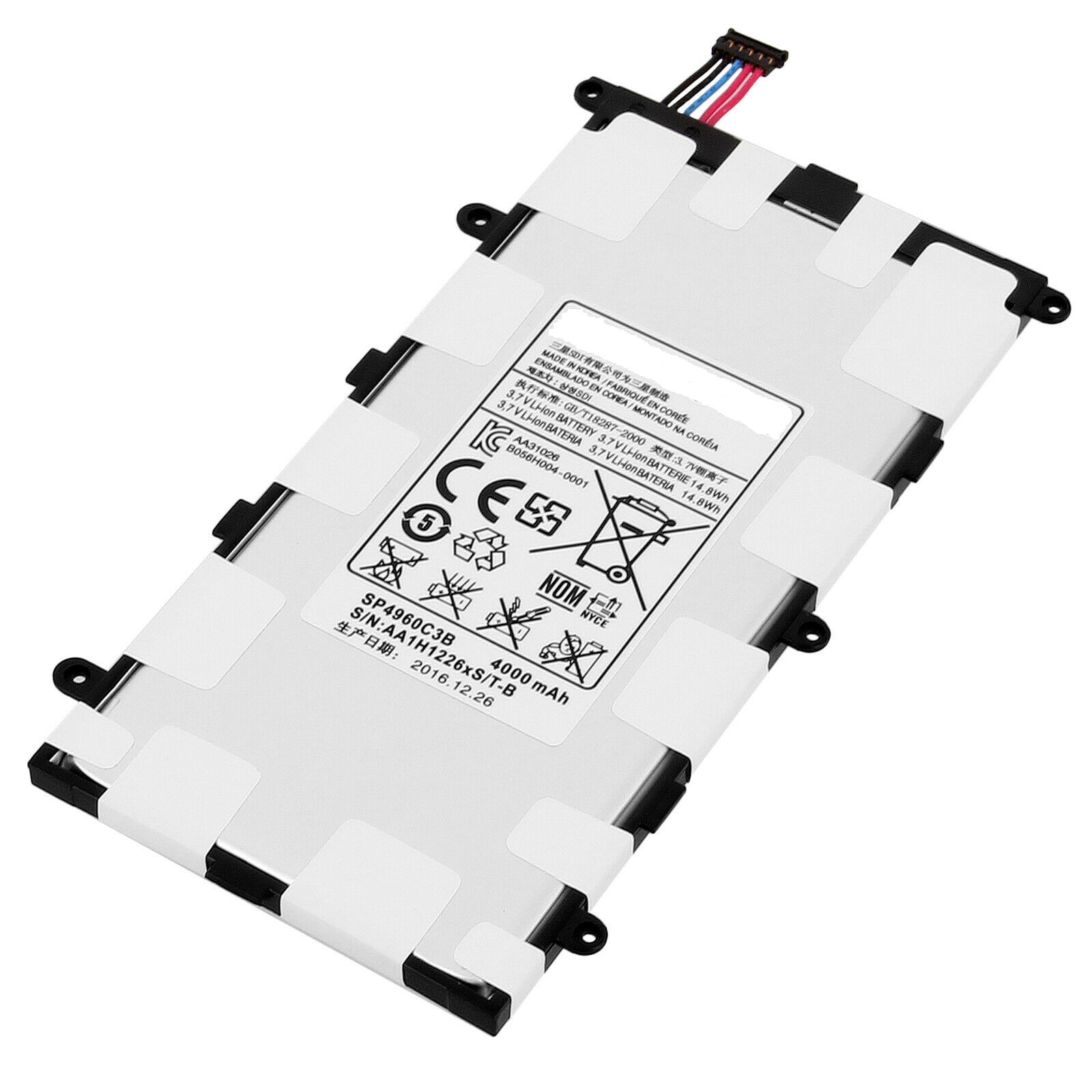 Batteri til SP4960C3B Samsung Galaxy Tab 2 7.0 Inch WiFi MX70 P3100 F5189 (kompatibelt)