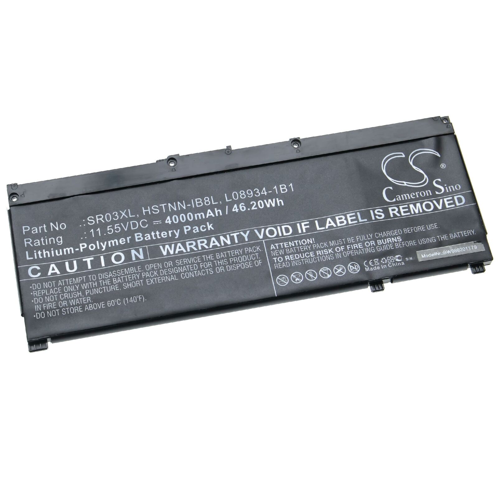 Batteri til HP 11.55V HSTNN-IB8L, L08855-855, L08934-1B1, SR03XL (kompatibelt)