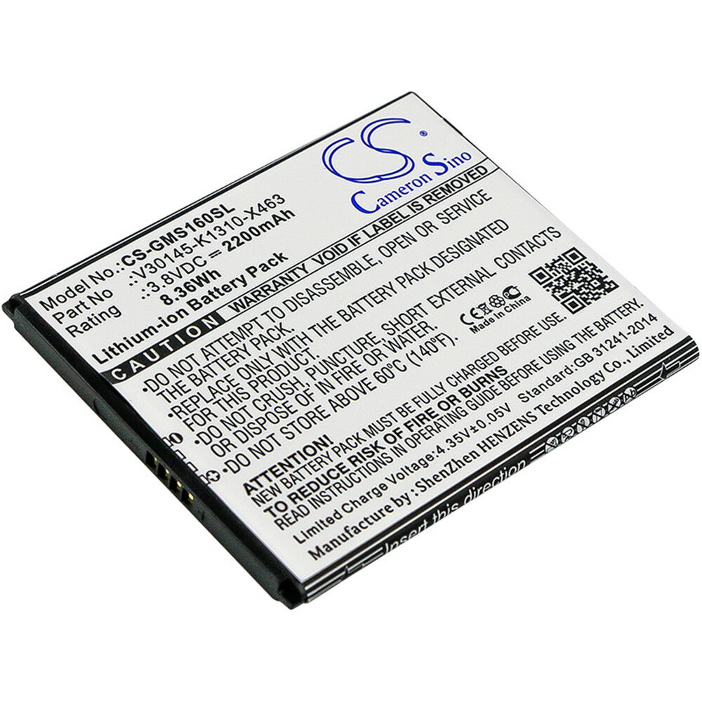 Batteri til 3,8V Li-Ion Gigaset GS160 GS170 -V30145-K1310-X463-2200mAh (kompatibelt)