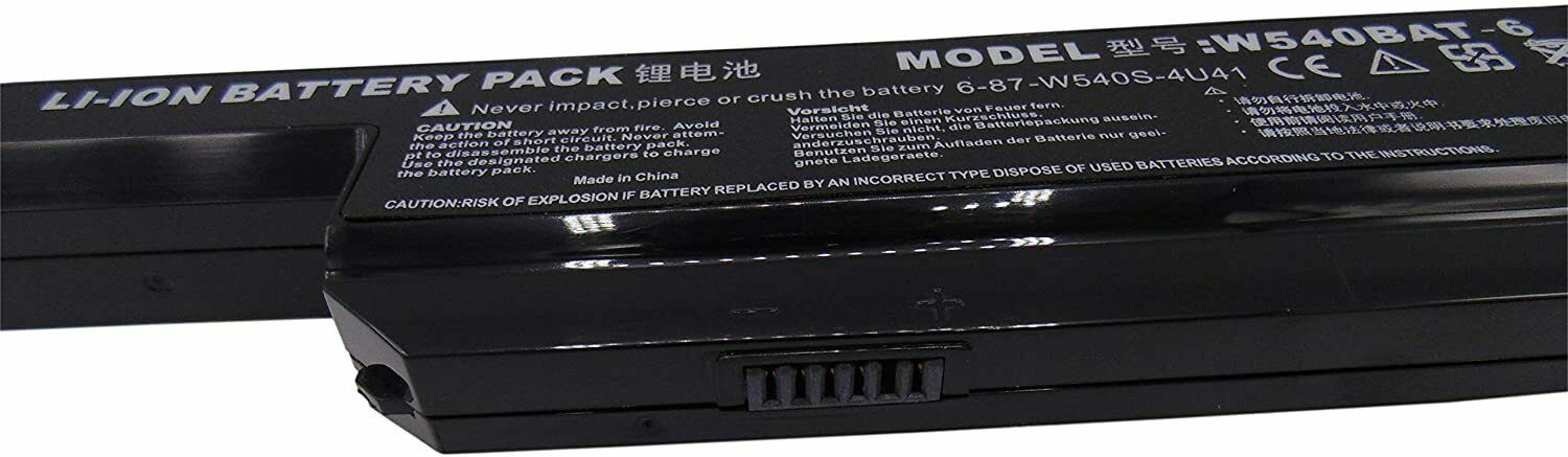 Batteri til W540BAT-6 Clevo W540EU W54EU W550 W550EU W55EU W540 (kompatibelt) - Klik på billedet for at lukke