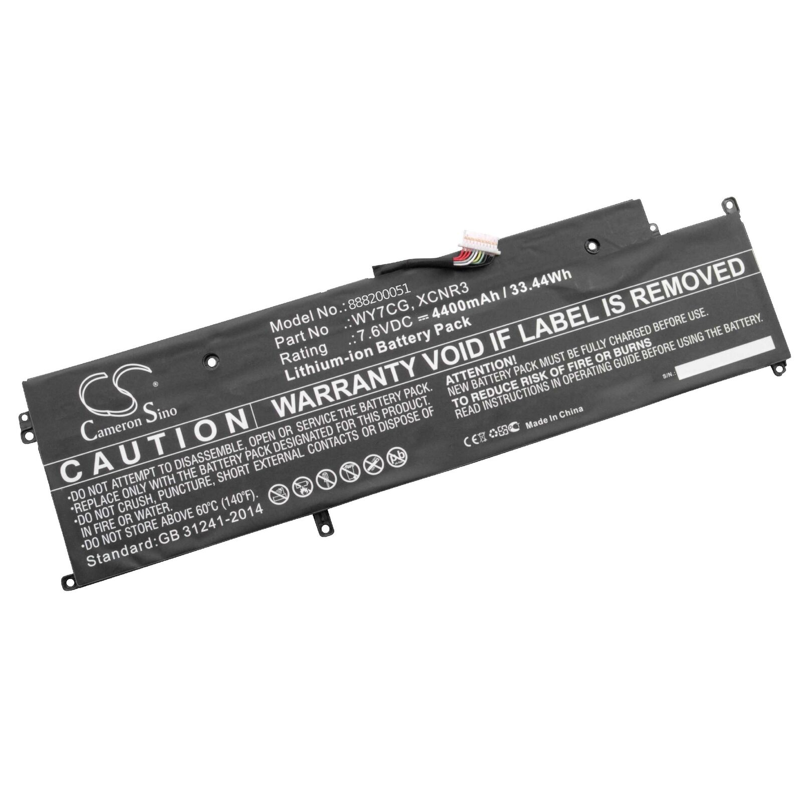 Batteri til XCNR3 Dell Latitude 13 7000 Series 7370 E7370 P63NY N3KPR 4H34M WY7CG (kompatibelt)
