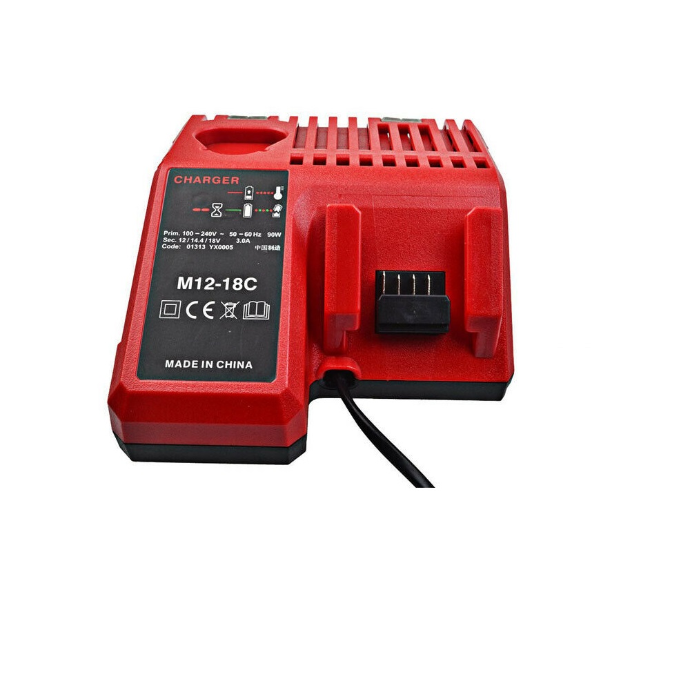 Oplader til milwaukee M18 18V RED Li-ion tool batteri